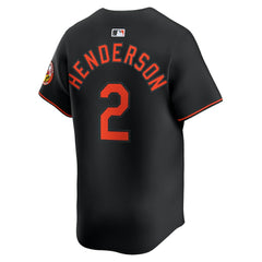 MLB Gunnar Henderson Baltimore Orioles Nike Alternate Limited Player Jersey - Black