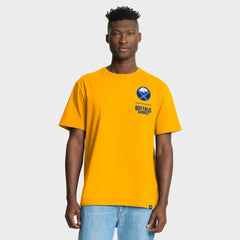 NHL Buffalo Sabres Fanatics Crash The Net Legacy T-Shirt - Gold