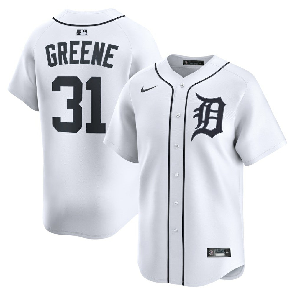 MLB Riley Greene Detroit Tigers Nike Home Limited Player Jersey - White