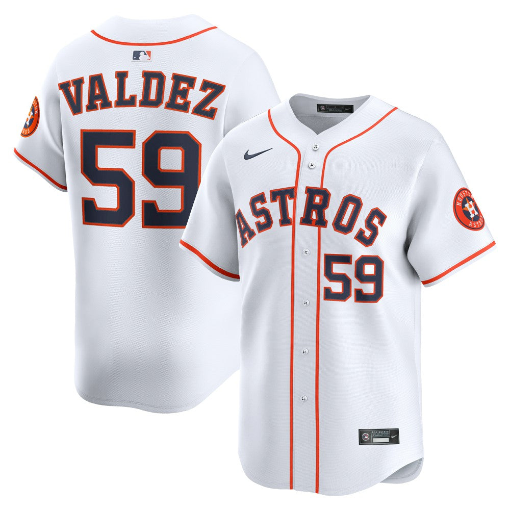 MLB Framber Valdez Houston Astros Nike Home Limited Player Jersey - White