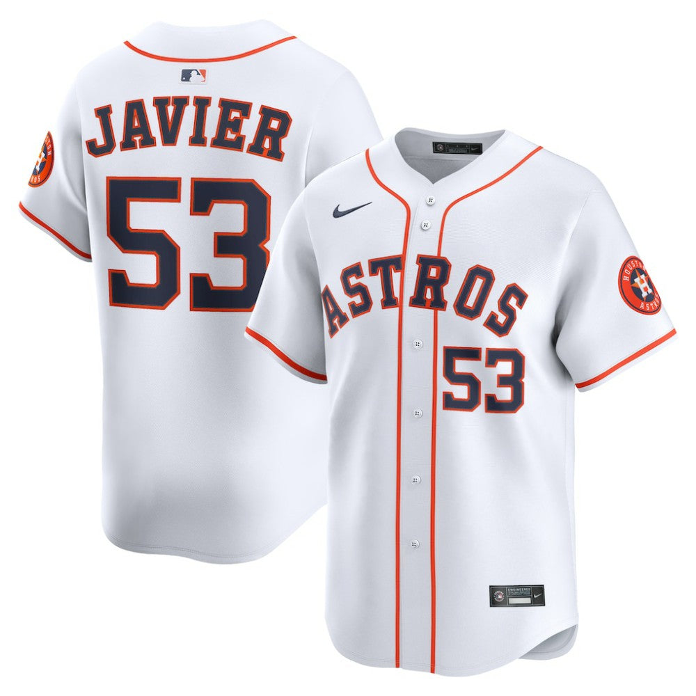 MLB Cristian Javier Houston Astros Nike Home Limited Player Jersey - White