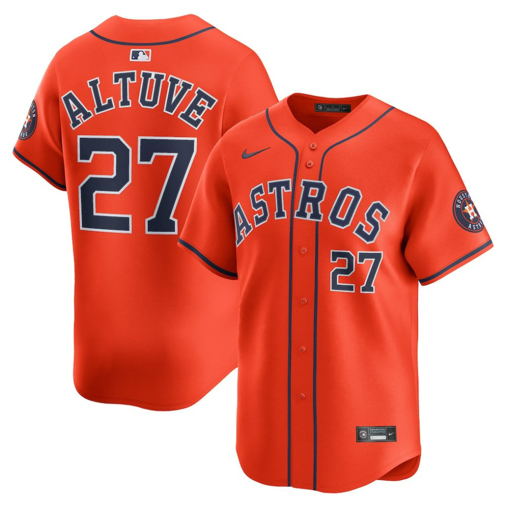 MLB Jose Altuve Houston Astros Nike Alternate Limited Player Jersey - Orange