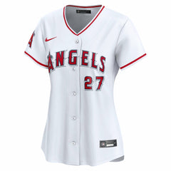 MLB Mike Trout Los Angeles Angels Nike Women's Home Limited Player Jersey - White