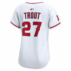 MLB Mike Trout Los Angeles Angels Nike Women's Home Limited Player Jersey - White