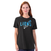 Detroit Lions G-III 4Her by Carl Banks Women's Jacey Performance Tri-Blend T-Shirt Black