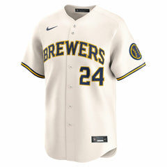 MLB William Contreras Milwaukee Brewers Nike Home Limited Player Jersey - Cream