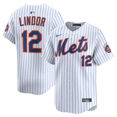 MLB Francisco Lindor New York Mets Nike Home Limited Jersey - White