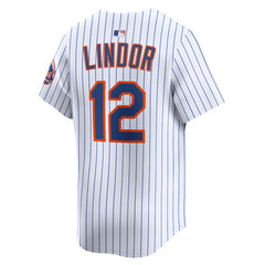 MLB Francisco Lindor New York Mets Nike Home Limited Jersey - White