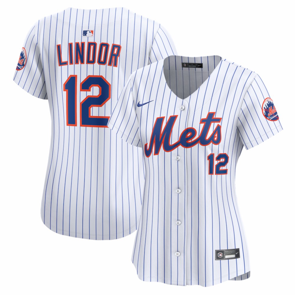 MLB Francisco Lindor New York Mets Nike Women's Home Limited Jersey - White
