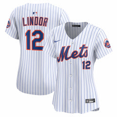 MLB Francisco Lindor New York Mets Nike Women's Home Limited Jersey - White