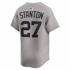 MLB Giancarlo Stanton New York Yankees Nike Road Limited Jersey - Gray