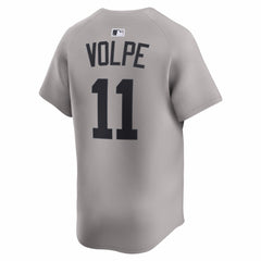 MLB Anthony Volpe New York Yankees Nike Road Limited Player Jersey - Gray