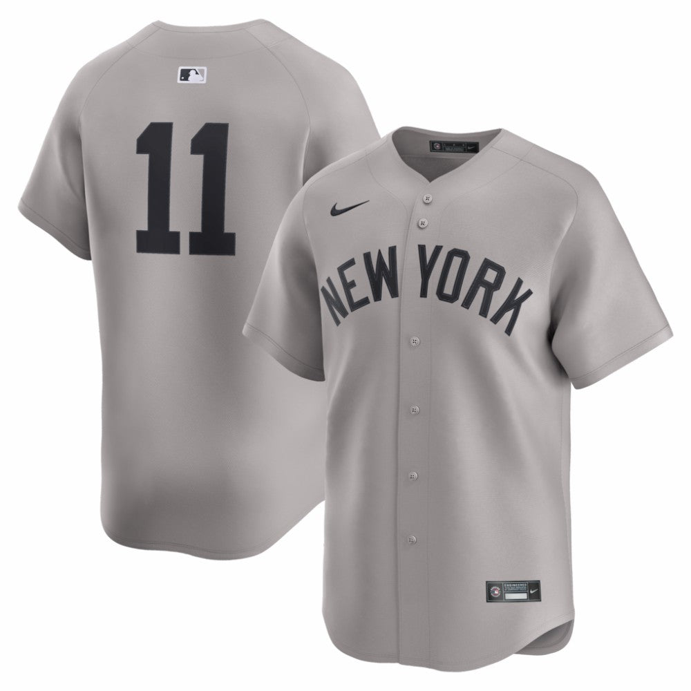 MLB Anthony Volpe New York Yankees Nike Road Limited Player Jersey - Gray