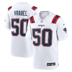 NFL Mike Vrabel New England Patriots Retired Player Game Jersey - White