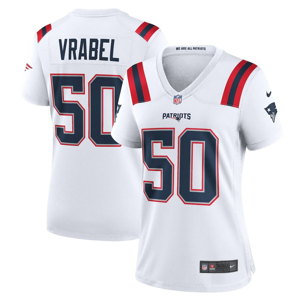 NFL Mike Vrabel New England Patriots Women's Retired Player Game Jersey - White