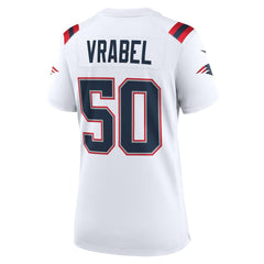 NFL Mike Vrabel New England Patriots Women's Retired Player Game Jersey - White