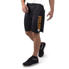 Pittsburgh Steelers MSX by Michael Strahan Mesh Shorts Black