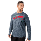 Houston Texans MSX by Michael Strahan Performance Camo Long Sleeve T-Shirt Navy