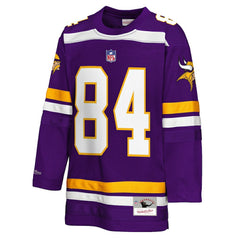 NFL Randy Moss Minnesota Vikings Youth Hockey Fashion Jersey - Purple on sale