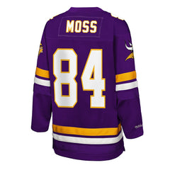 NFL Randy Moss Minnesota Vikings Youth Hockey Fashion Jersey - Purple on sale
