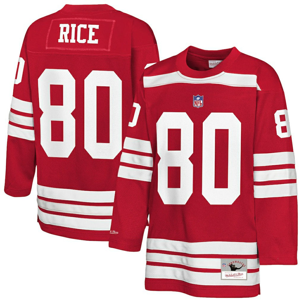 NFL Jerry Rice San Francisco 49ers Youth Hockey Fashion Jersey - Scarlet online