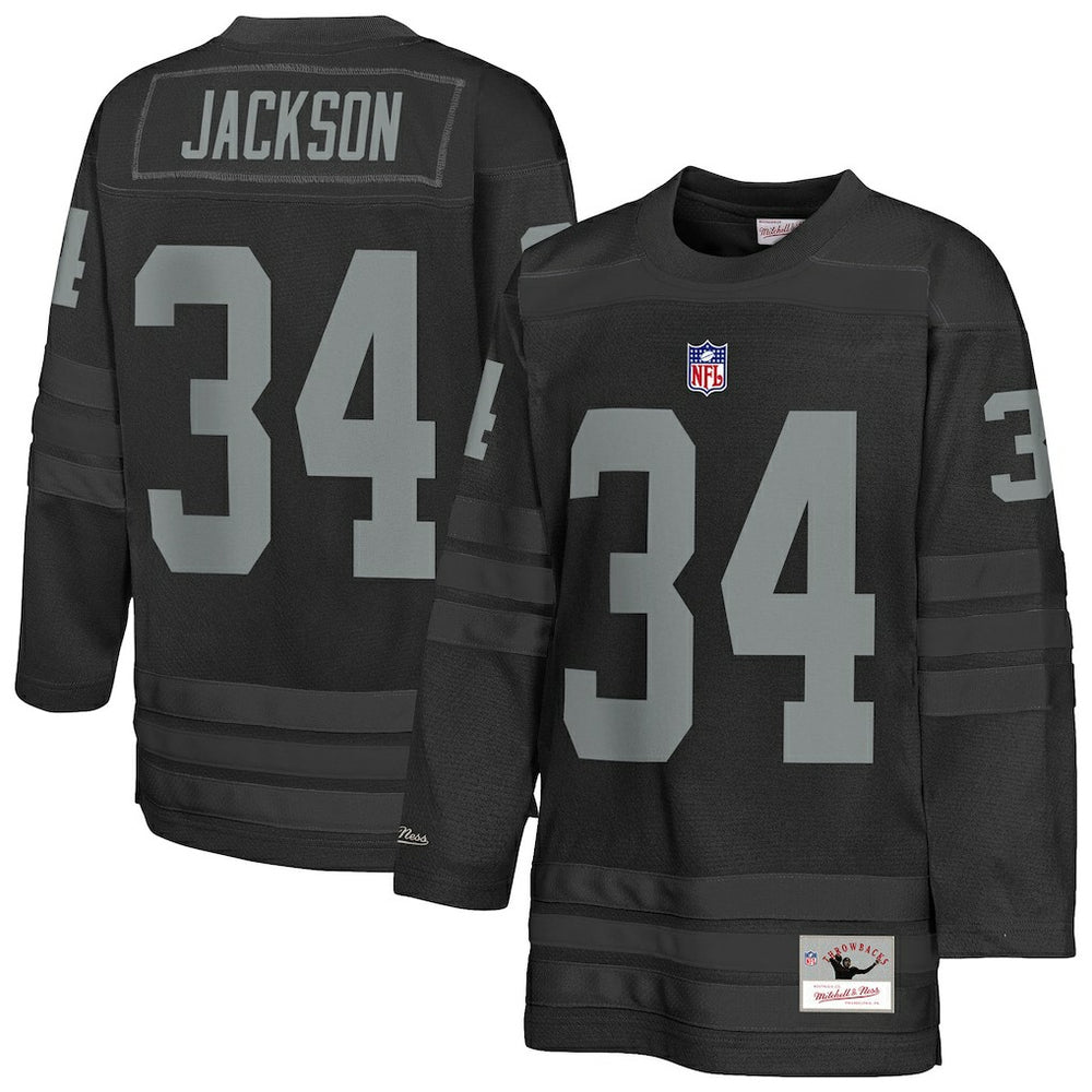 NFL Bo Jackson Las Vegas Raiders Youth Hockey Fashion Jersey - Black for sale