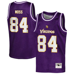 NFL Randy Moss Minnesota Vikings Youth Retired Player NFL Basketball Fashion Jersey - Purple online