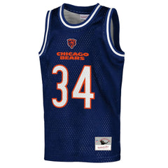 NFL Walter Payton Chicago Bears Youth Retired Player NFL Basketball Fashion Jersey - Navy outlet