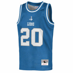 NFL Barry Sanders Detroit Lions Youth Retired Player NFL Basketball Fashion Jersey - Blue for sale