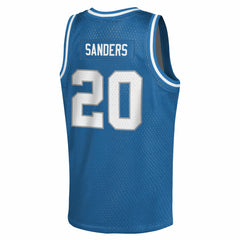 NFL Barry Sanders Detroit Lions Youth Retired Player NFL Basketball Fashion Jersey - Blue for sale