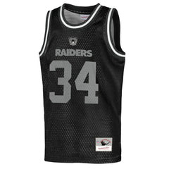 NFL Bo Jackson Las Vegas Raiders Youth Retired Player NFL Basketball Fashion Jersey - Black discount