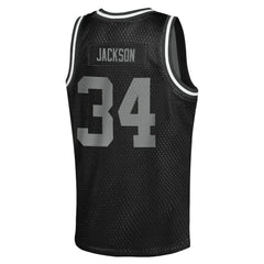 NFL Bo Jackson Las Vegas Raiders Youth Retired Player NFL Basketball Fashion Jersey - Black discount