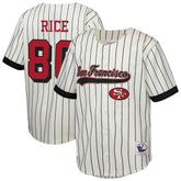 NFL Jerry Rice San Francisco 49ers Youth Retired Player Name & Number Baseball Jersey - Cream outlet