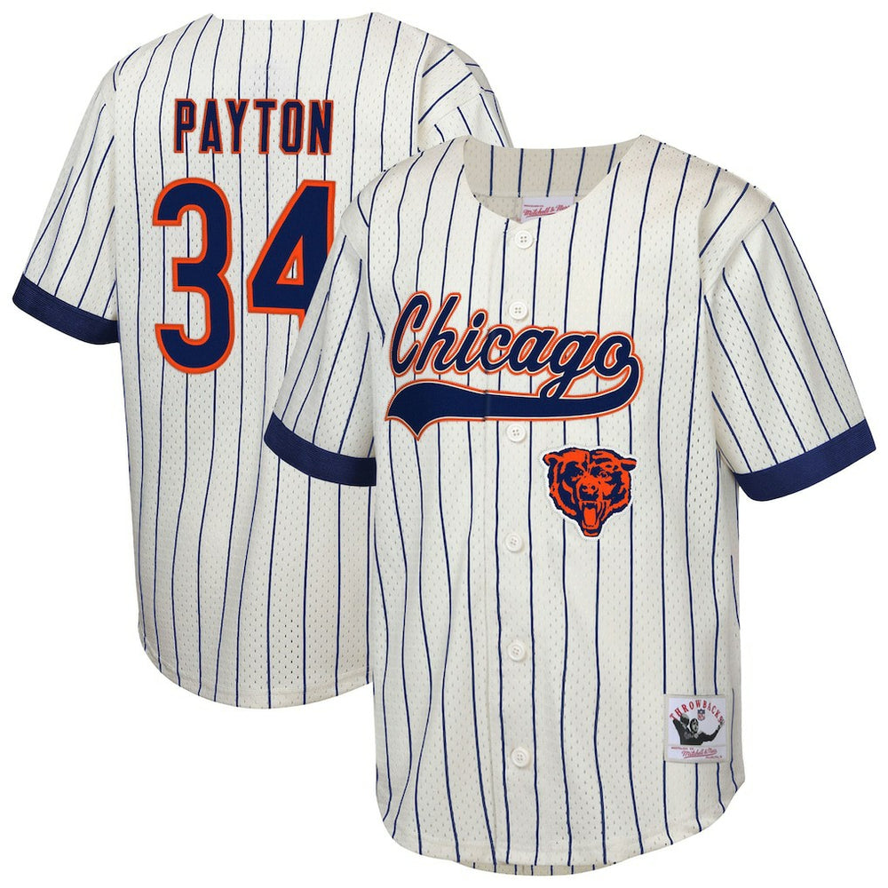 NFL Walter Payton Chicago Bears Youth Retired Player Name & Number Baseball Jersey - Cream sale