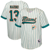 NFL Dan Marino Miami Dolphins Youth Retired Player Name & Number Baseball Jersey - Cream sale