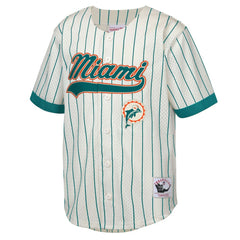 NFL Dan Marino Miami Dolphins Youth Retired Player Name & Number Baseball Jersey - Cream sale