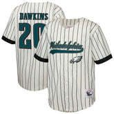 Brian Dawkins Philadelphia Eagles Youth Retired Player Name & Number Baseball Jersey Cream