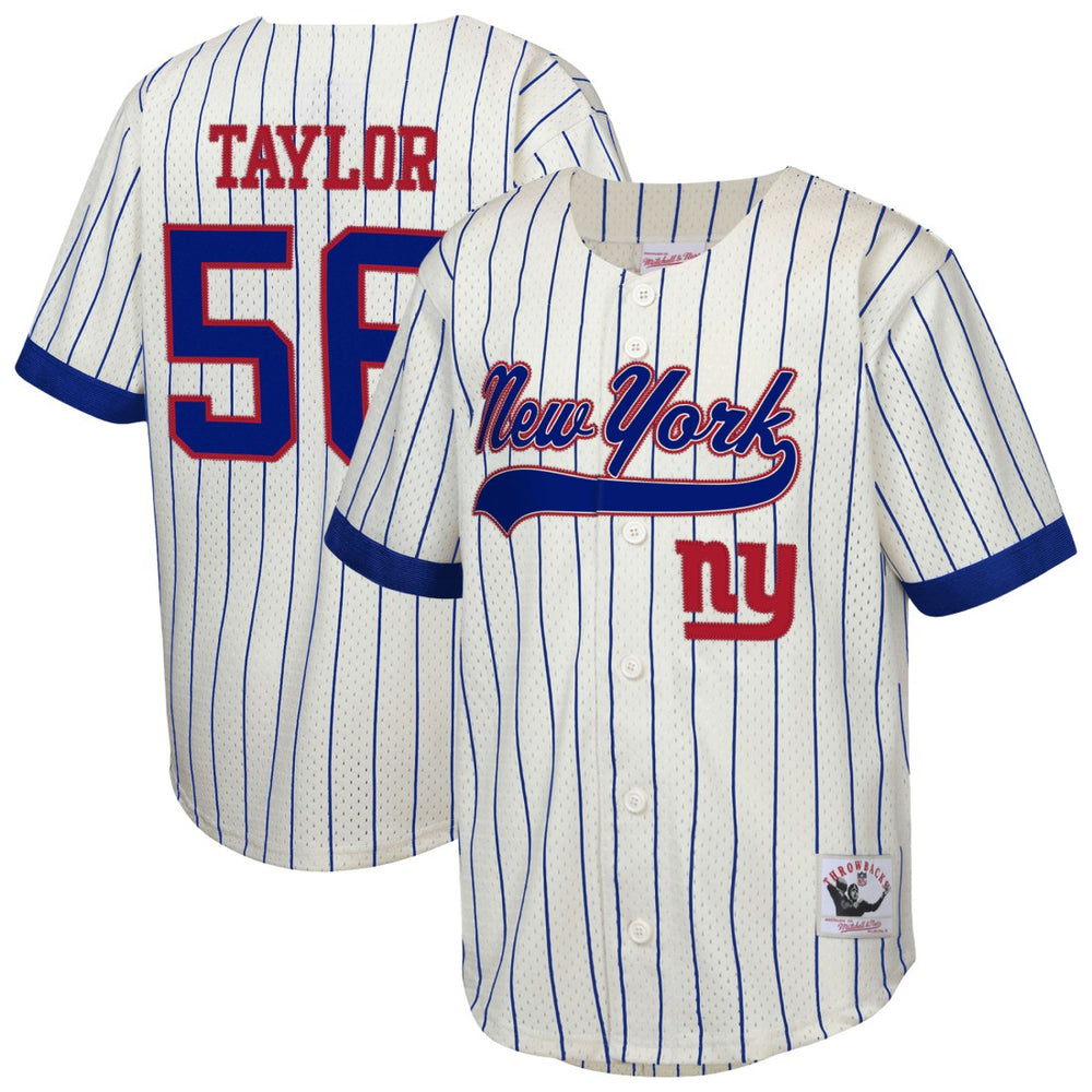 NFL Lawrence Taylor New York Giants Youth Retired Player Name & Number Baseball Jersey - Cream on sale