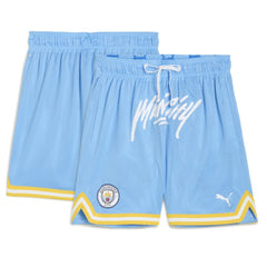 Manchester City 2025 FIFA Club World Cup Hoops Reversible Shorts Light Blue