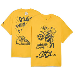 Manchester City 2025 FIFA Club World Cup Hoops T-Shirt Yellow