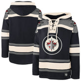 NHL Winnipeg Jets '47 Superior Lacer Hoodie - Navy