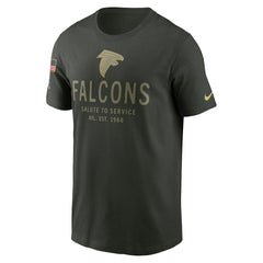 Atlanta Falcons 2025 Salute to Service Sideline Primary Edge Dri-FIT T-Shirt Forest Green