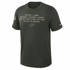 Detroit Lions 2025 Salute to Service Sideline Slub Dri-FIT T-Shirt Dark Green