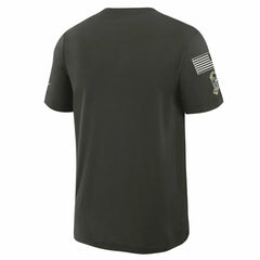 Green Bay Packers 2025 Salute to Service Sideline Slub Dri-FIT T-Shirt Forest Green