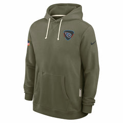 Tennessee Titans 2025 Salute to Service Sideline Standard Issue Dri-FIT Hoodie Olive