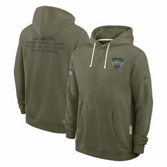 New York Jets 2025 Salute to Service Sideline Standard Issue Dri-FIT Hoodie Olive