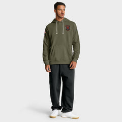 Chicago Bears Big & Tall 2025 Salute to Service Sideline Dominant Force Dri-FIT Hoodie Olive