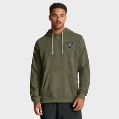 Las Vegas Raiders Big & Tall 2025 Salute to Service Sideline Dominant Force Dri-FIT Hoodie Olive