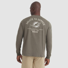 Miami Dolphins 2025 Salute to Service Sideline Long Sleeve T-Shirt Olive