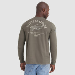 Buffalo Bills 2025 Salute to Service Sideline Long Sleeve T-Shirt Olive